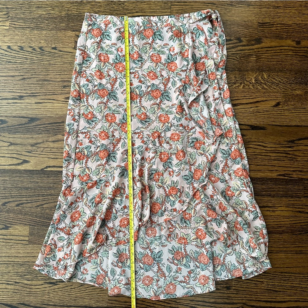 Max Studio US L Ruched Midi Skirt - Picture 7 of 9
